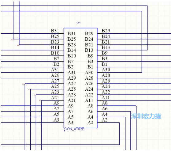雙擊 1.SchDoc，文件可以被正常打開，下圖是其中的一部分：